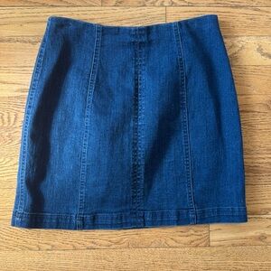 Blue denim mini skirt size S